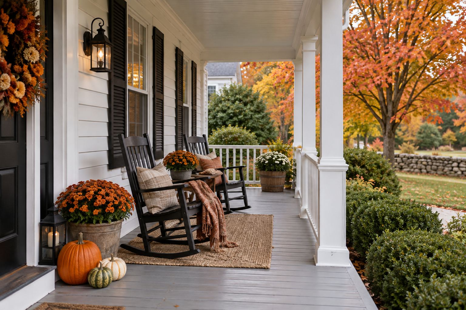A cozy Wolcott living room, illustrative